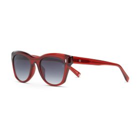 Hermossa Burcu Esmersoy X HM 1657 C3 Cat Eye Şeffaf Kırmızı Kırmızı Kadın Güneş Gözlüğü