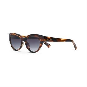 Hermossa HM 1649 C2 50 Cat Eye Kırçıllı Kahverengi Kemik Kadın Güneş Gözlüğü