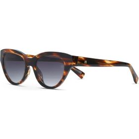 Hermossa HM 1649 C2 50 Cat Eye Kırçıllı Kahverengi Kemik Kadın Güneş Gözlüğü