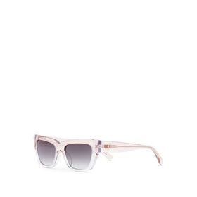 Hermossa HM 1680 C4 Cat Eye Şeffaf Pembe Asetat Kadın Güneş Gözlüğü