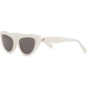 Hermossa HM 1697 C3 Cat Eye Fildişi Rengi Asetat Kadın Güneş Gözlüğü