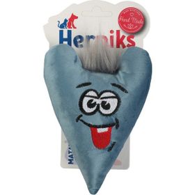 Herniks Matatabili Sesli Tüylü Kumaş Love 15 cm Turkuaz Kedi Oyuncağı