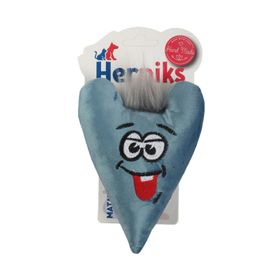 Herniks Matatabili Sesli Tüylü Kumaş Love 15 cm Turkuaz Kedi Oyuncağı