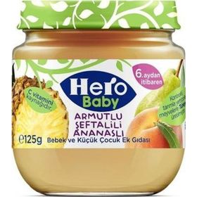 Hero Baby 125 gr 12 li Set Armut Ananas Şeftali Kavanoz Maması