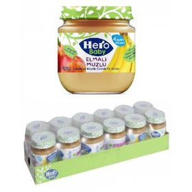 Hero Baby 125 gr 12 li Set Elma Muz Kavanoz Maması