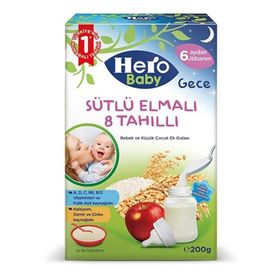 Hero Baby 200 g Sütlü Elmalı Tahıllı Bebek Maması