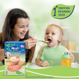 Hero Baby 200 gr Sütlü Bisküvili 8 Tahıllı Kaşık Mama