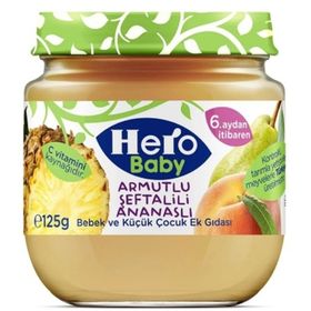 Hero Baby 2x125 gr Armut Şeftali Ananaslı Bebek Maması