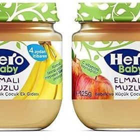 Hero Baby 2x125 gr Elmalı Muzlu Bebek Maması
