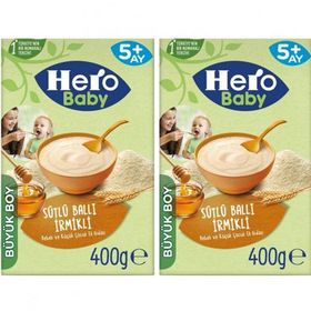 Hero Baby 2x400 gr Sütlü İrmikli Ballı Kaşık Maması