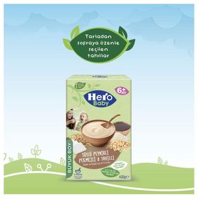 Hero Baby 2x400 gr Sütlü Peynirli Pekmezli 8 Tahıllı Kaşık Maması