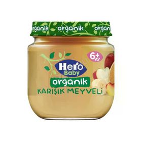 Hero Baby 3x120 gr Organik Karışık Meyveli Kavanoz Maması