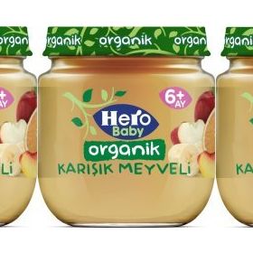 Hero Baby 3x120 gr Organik Karışık Meyveli Kavanoz Maması
