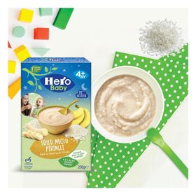 Hero Baby 4+ Ay 200 gr Gece Sütlü Muzlu Pirinçli Ek Gıda