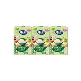 Hero Baby 400 gr Sütlü Meyveli 8 Tahıllı 3 lü Set Kaşık Maması