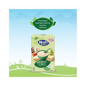 Hero Baby 4x200 gr Sütlü Meyveli 8 Tahıllı Kaşık Maması