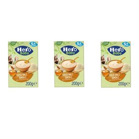 Hero Baby 5+ Ay 3x200 gr Çoklu Paket Sütlü Ballı İrmikli Kaşık Maması