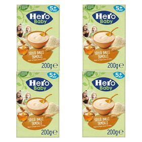 Hero Baby 5+ Ay 4x200 gr Sütlü Ballı İrmikli Kaşık Maması