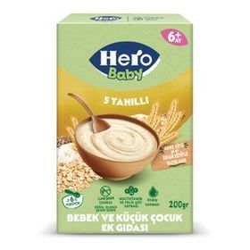 Hero Baby 5 Tahıllı Organik 200 gr Kaşık Mama