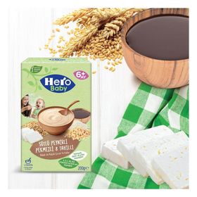 Hero Baby 6-36 Ay 200 gr Sütlü Peynirli Pekmezli 8 Tahıllı Kaşık Maması