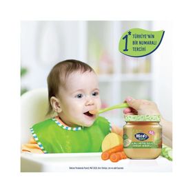 Hero Baby 6+ Ay 120 gr İlikli Kemik Sulu Karışık Sebzeli Kavanoz Mama