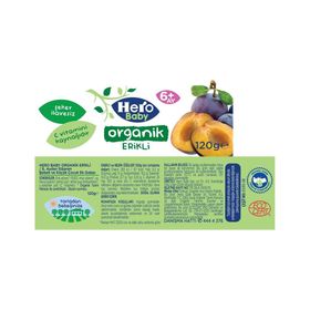 Hero Baby 6+ Ay 120 gr Organik Erik Püreli Kavanoz Mama