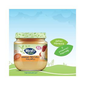 Hero Baby 6+ Ay 125 gr Karışık Meyveli Yulaflı Kavanoz Mama