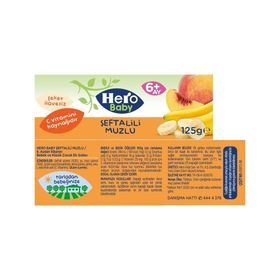 Hero Baby 6+ Ay 125 gr Şeftalili Muzlu Kavanoz Maması