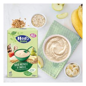 Hero Baby 6+ Ay 200 gr Sütlü Meyveli 8 Tahıllı Kaşık Maması