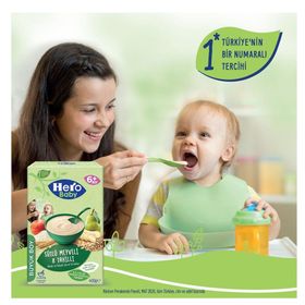 Hero Baby 6+ Ay 400 gr Sütlü 8 Tahıllı Meyveli Kaşık Maması