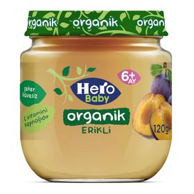 Hero Baby 6x120 gr Organik Erik Püreli Kavanoz Mama