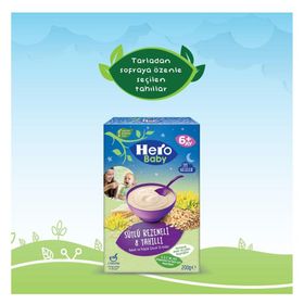 Hero Baby 6x200 gr Gece Sütlü Rezeneli 8 Tahıllı Kaşık Maması