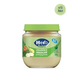 Hero Baby Anadolu Sebzeleri Püreli 12x120 gr Kavanoz Mama