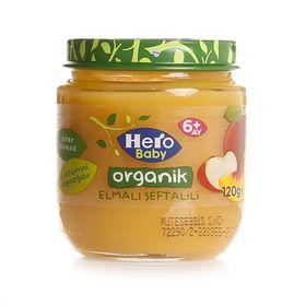 Hero Baby Elmalı Şeftalili 48x120 gr Kavanoz Maması