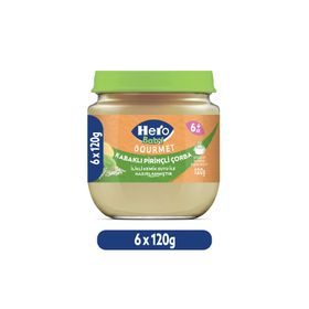 Hero Baby Gourmet Kabaklı Pirinçli 6x120 gr Kavanoz Mama