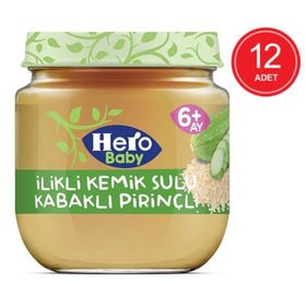 Hero Baby İlikli Kemik Sulu Karışık Sebzeli 12x120 gr Kavanoz Mama
