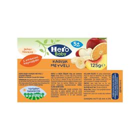 Hero Baby Karışık Meyveli 6x125 gr Kavanoz Maması