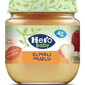 Hero Baby Kavanoz Elmalı Muzlu 125 gr Bebek Maması