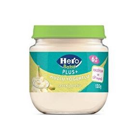 Hero Baby Plus+ Muzlu Yoğurtlu 120 gr Kavanoz Mama