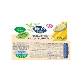 Hero Baby Prebiyotikli Muzlu Yoğurtlu 120 gr Bebek Maması