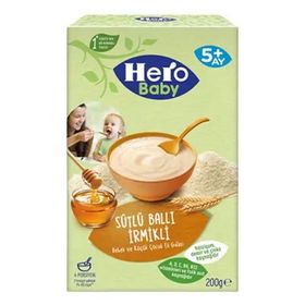 Hero Baby Sütlü Ballı İrmikli 200 gr Ek Besin