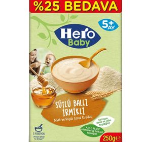 Hero Baby Sütlü Ballı İrmikli 250 gr Kaşık Maması