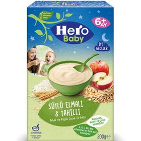 Hero Baby Sütlü Elmalı 8 Tahıllı 200 gr Ek Gıda