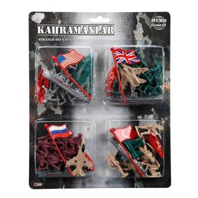 Hero Combat S00000418 Kahramanlar 4'lü Asker Set