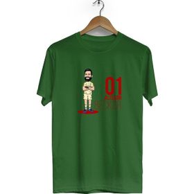 Hero Tasarım BLL1208 Alisson Becker Haki Bisiklet Yaka Kısa Kollu Unisex T-shirt