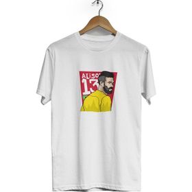 Hero Tasarım BLL1212 Alison Beyaz Bisiklet Yaka Kısa Kollu Unisex T-shirt