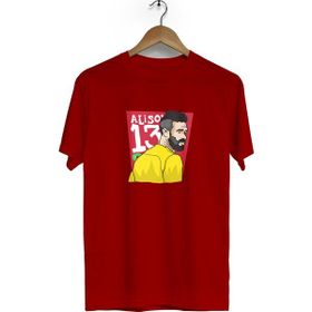 Hero Tasarım BLL1212 Alison Bordo Bisiklet Yaka Kısa Kollu Unisex T-shirt