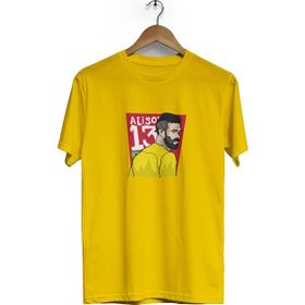 Hero Tasarım BLL1212 Alison Sarı Bisiklet Yaka Kısa Kollu Unisex T-shirt