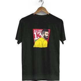 Hero Tasarım BLL1212 Alison Siyah Bisiklet Yaka Kısa Kollu Unisex T-shirt