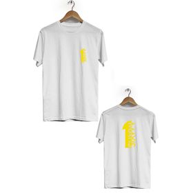 Hero Tasarım BLL1415 Beyaz 1 Mayıs Bisiklet Yaka Kısa Kollu Erkek T-shirt